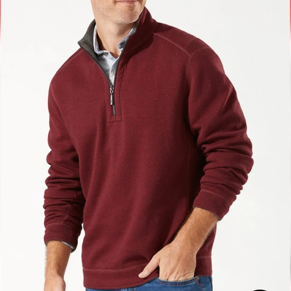 Tommy Bahama Flipshore Half-Zip Reversible Sweater
